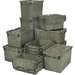 Attached Top Distribution Container, 22-1/8in x 12-13/16in x 11-7/8in, Grey